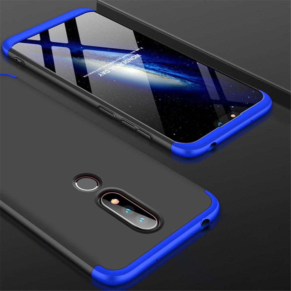 Shockproof Ultra-thin Full Body Cover Solid Hard Case for Nokia X6- Multi-D