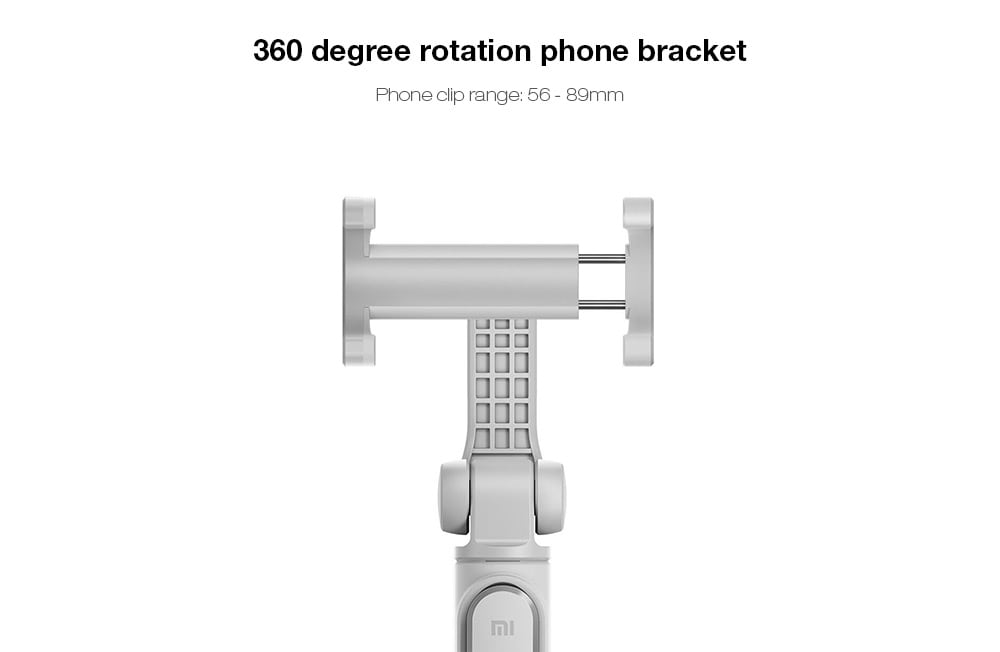 Xiaomi Tripod Mount Holder Selfie Stick Wireless Bluetooth 3.0 Remote Control- Gray