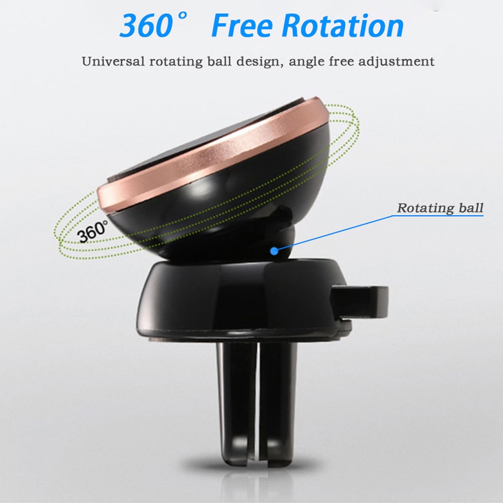 Simple 360 Degree Rotating Car Phone Holder- Crystal Blue