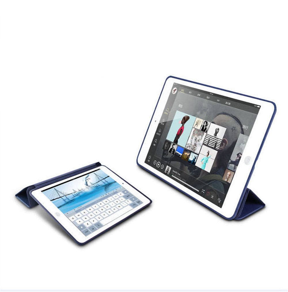 Ultra Slim Smart 3 Folding Stand Auto Sleep Wake Back for iPad Pro 10.5  Case Cover- Deep Blue