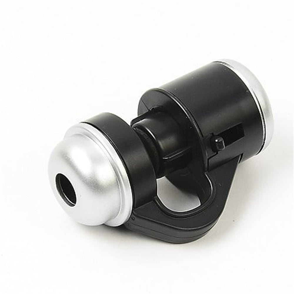 Universal Clip Microscope Micro Lens Mobile Phone 30X Optical Zoom Telescope Camera- Black White