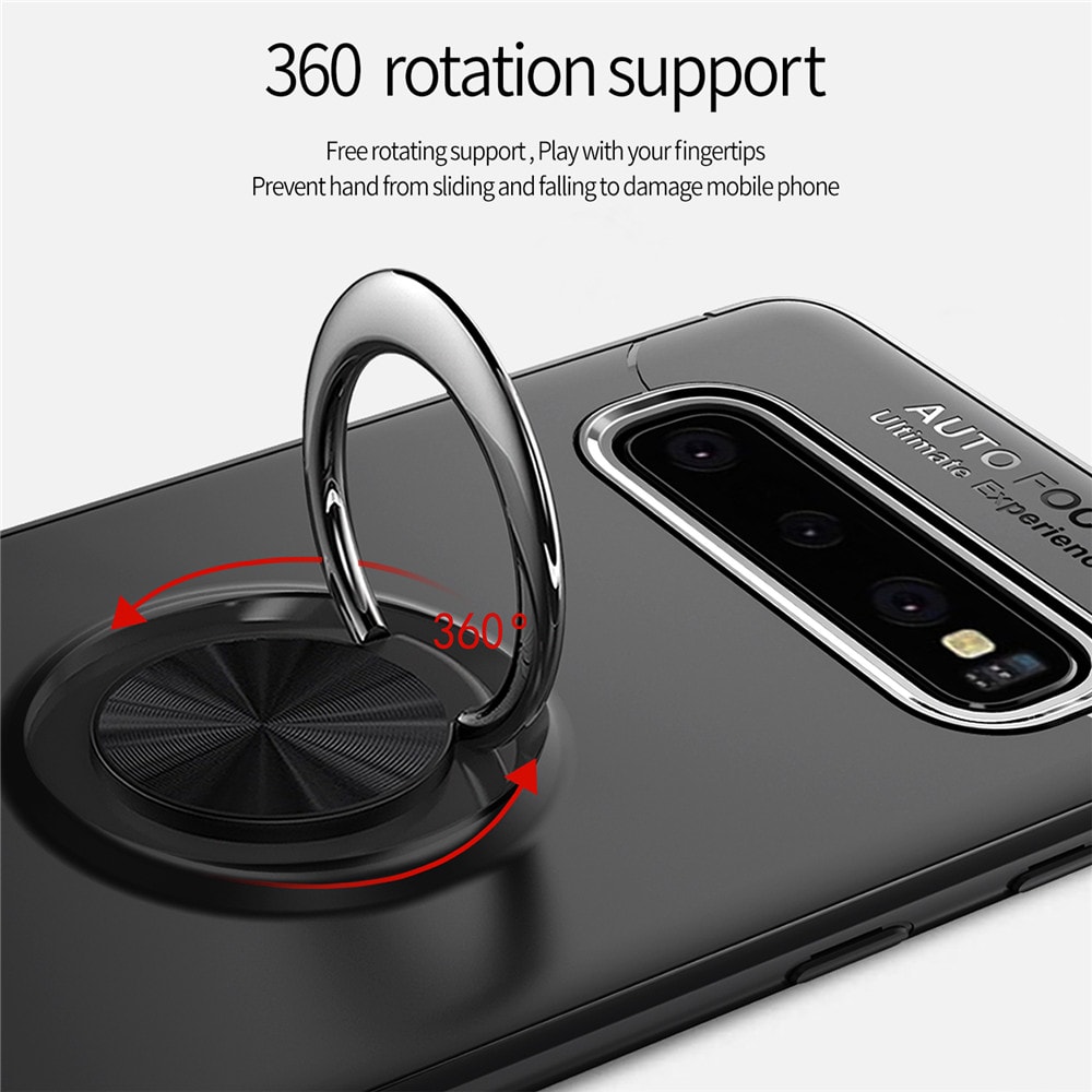 Phone Case Magnetic Bracket Ring Car Holder for Samsung Galaxy S10- Cadetblue