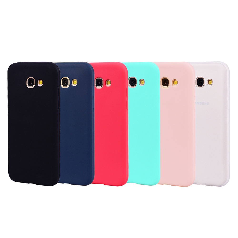 TPU Case for Samsung Galaxy A320 / A3 2017 Candy Color Silicone Cover- Black