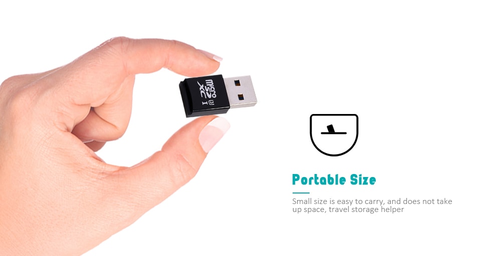 USB 3.0 Micro SDXC Memory Card Reader- Black