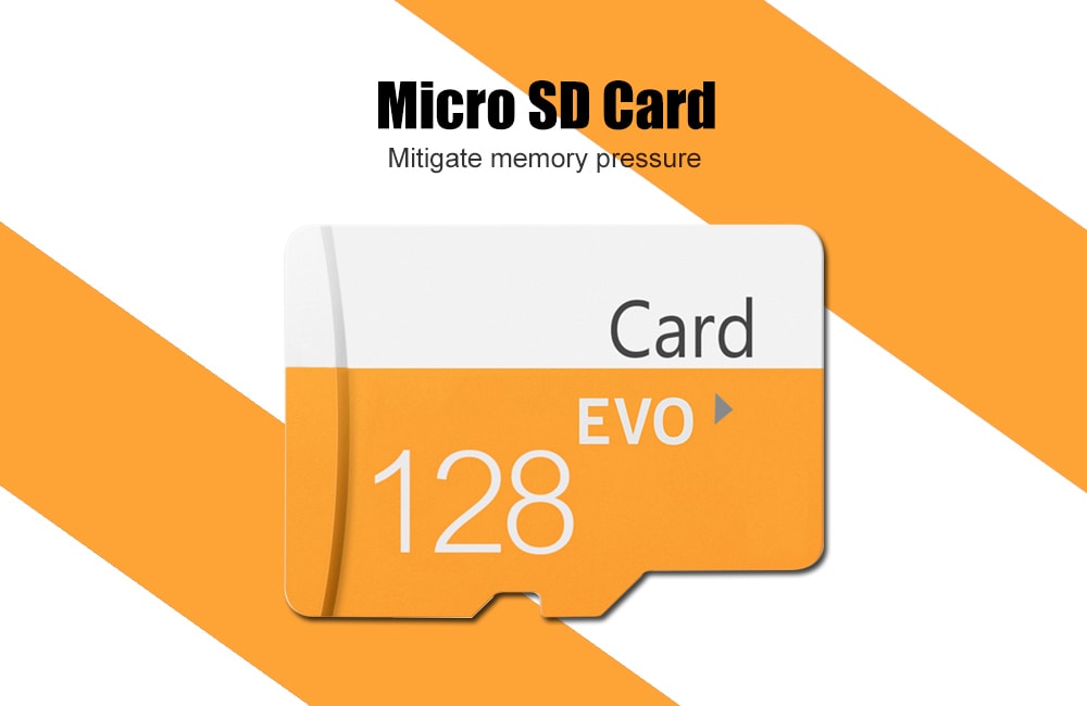 TF / Micro SD Card with Card Sleeve- School Bus Yellow 8G