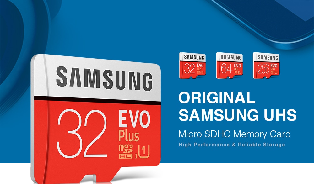 Samsung UHS - 1 32GB Micro SDHC Memory Card Class 10 80MB/s Storage Device- Chestnut Red 32GB