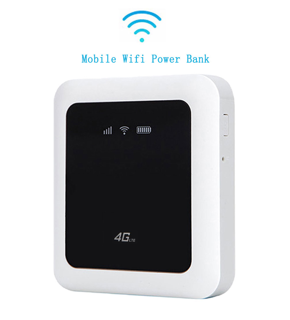 Portable Hotspot MiFi 4G Wireless Wifi Mobile Router FDD 100M- White