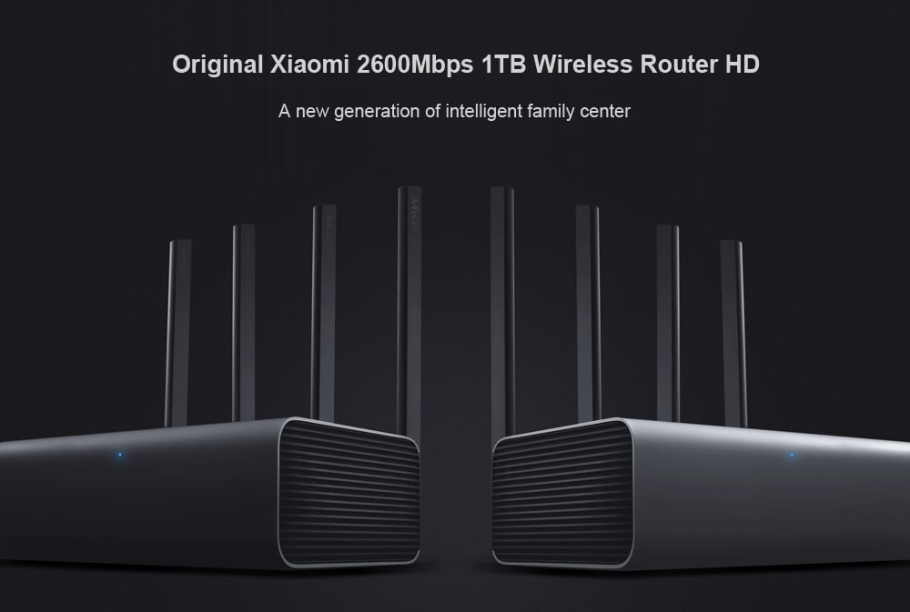 Xiaomi Mi R3P 2600Mbps Smart Wireless Router Pro 4 Antenna Dual-band 2.4GHz + 5.0GHz WiFi Network Device- Gray Pro