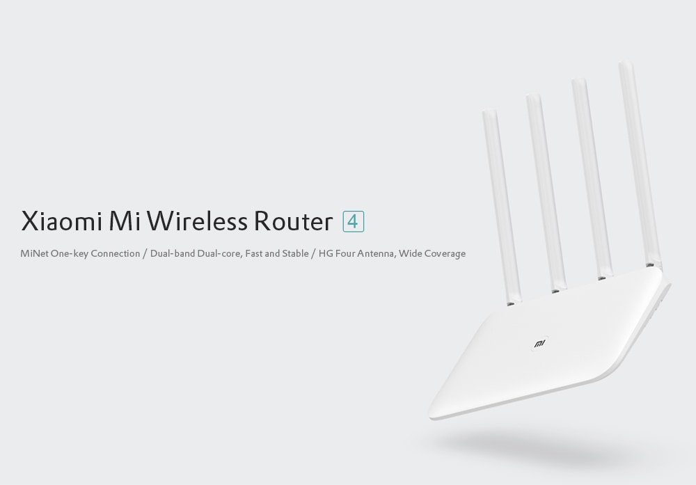 Xiaomi Mi Router 4 Wireless 1167Mbps / Dual Band Wi-Fi / Four Antennas / Dual Core- White