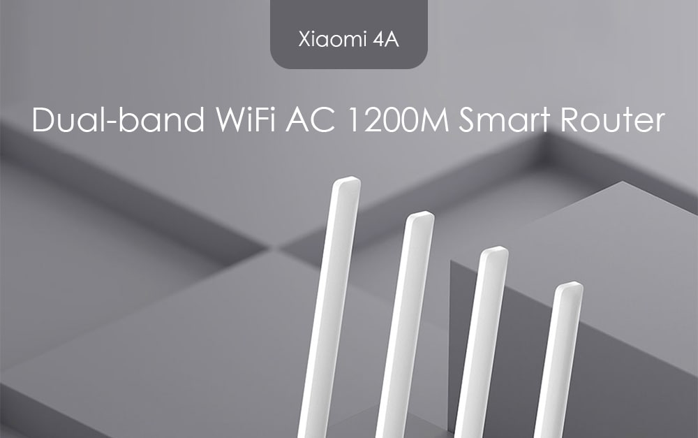 Xiaomi 4A 2.4GHz 5GHz WiFi Dual-band AC1200M Smart Router- White