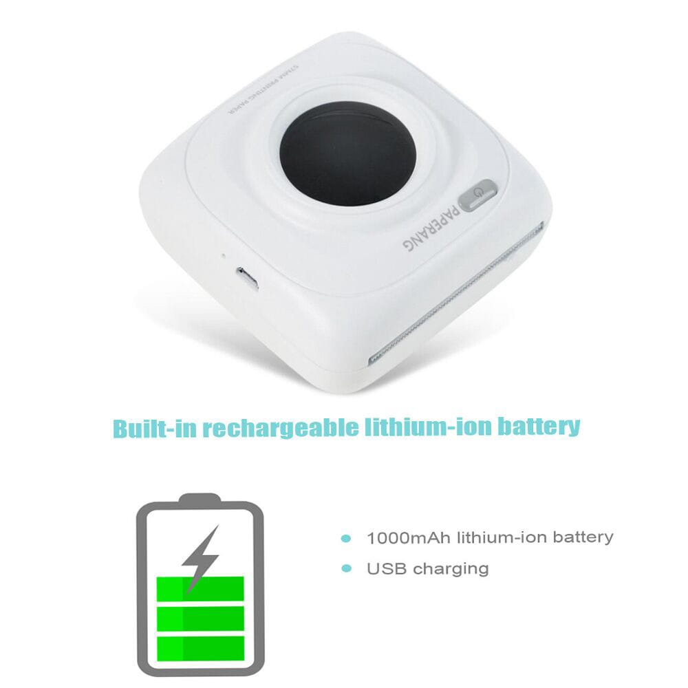 PAPERANG P1 Mini Handheld Bluetooth Photo Printer- White