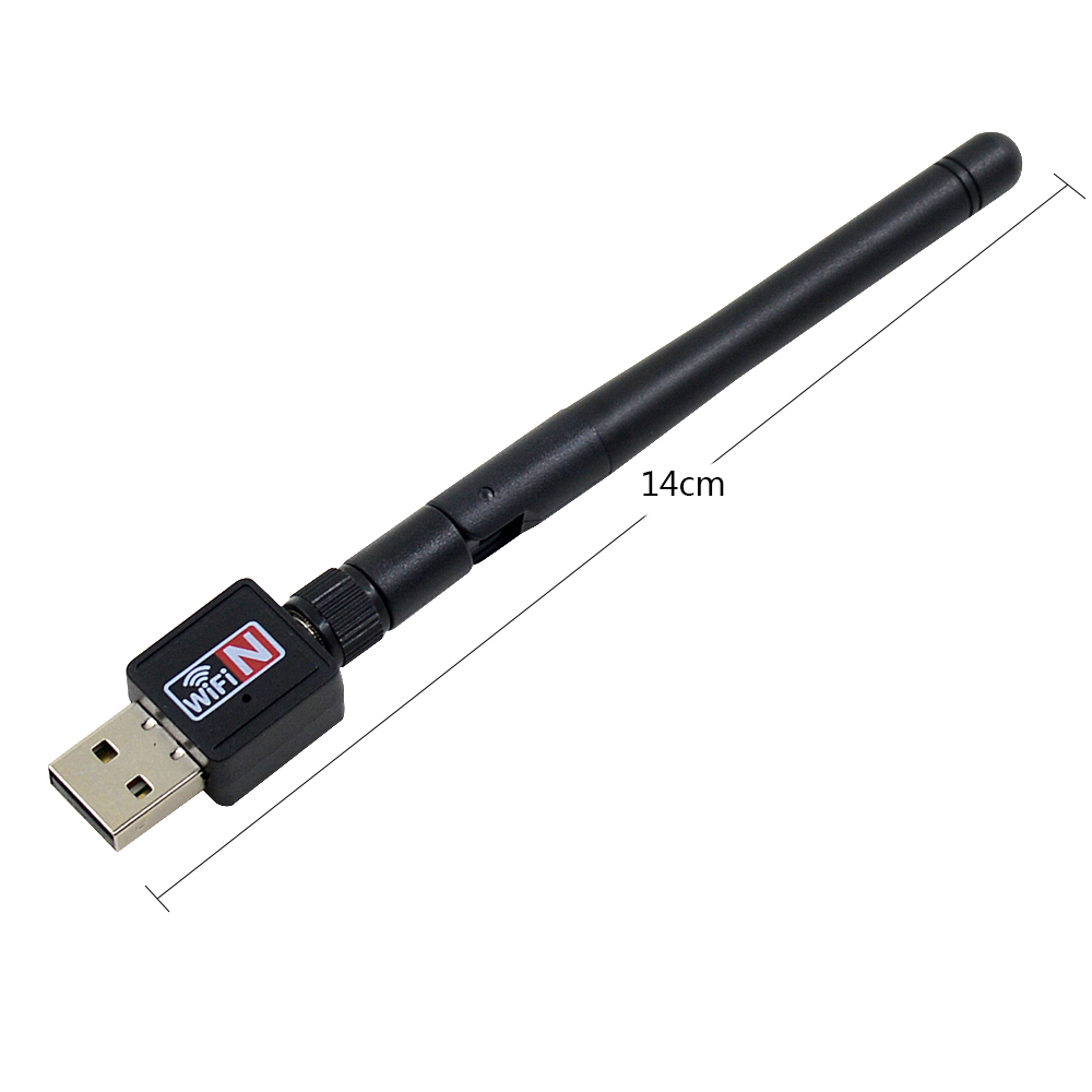 Wireless USB Dual Band 5G / 2.4G Antenna Support Windows XP or Vista / PC / 7 / 8 / 10 / Mac OS X 10.6 - 10.13- Black