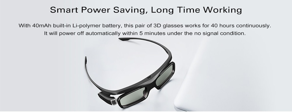 Wemax DLP - LINK Shutter Type 3D Glasses ( Xiaomi Ecosystem Product )- Black