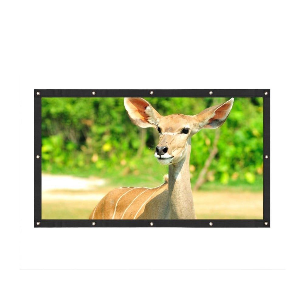 Projector Screen Portable  Screen for Home Indoor Outdoor- White 60 inch