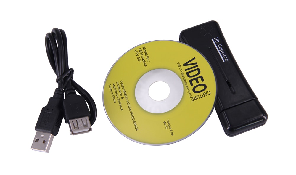 Portable USB2.0 HDMI Capture Supports 1080P- Black