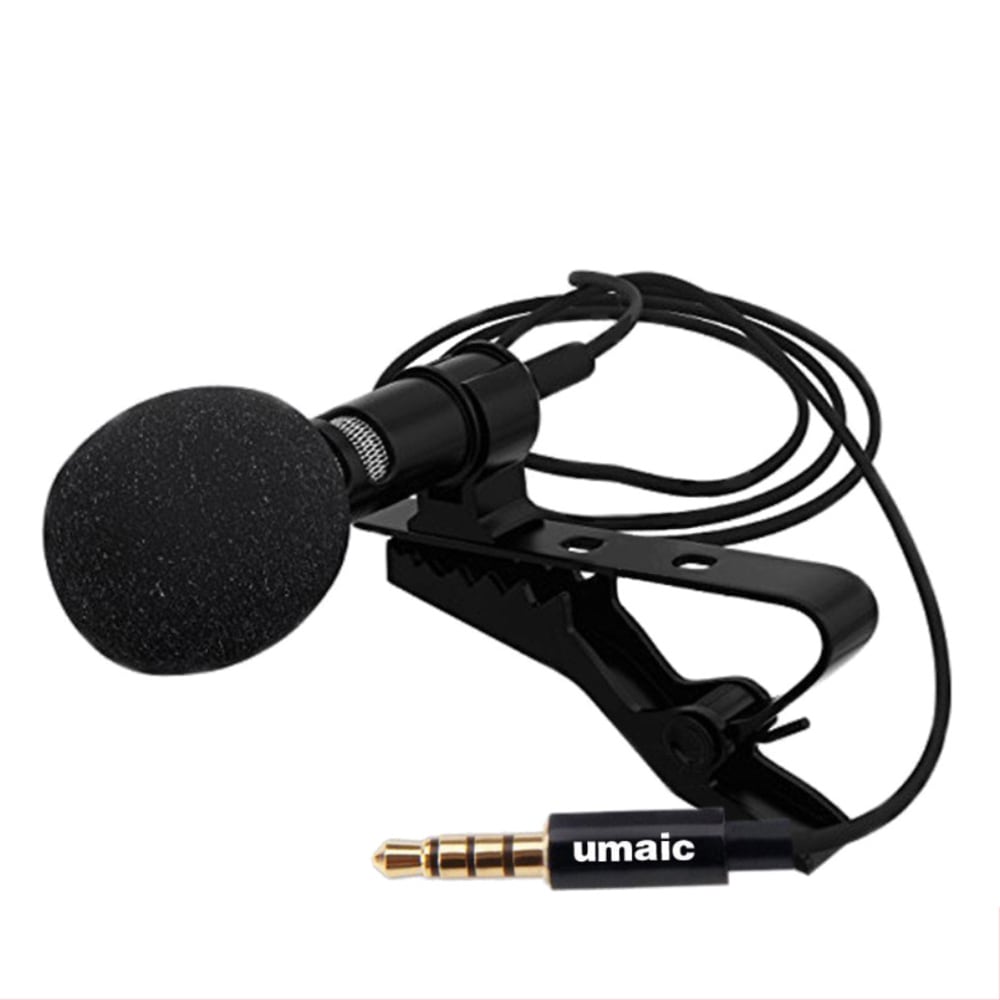 XY - MKF03 Home Professional Clip Microphone Mini Recording Microphone- Black
