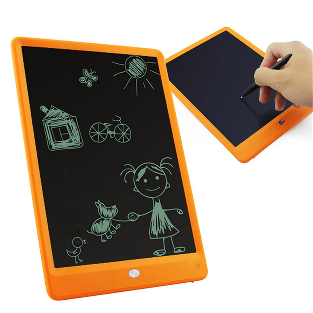 Portable 10 Inch Color LCD Tablet Electronic Paperless Liquid- Yellow