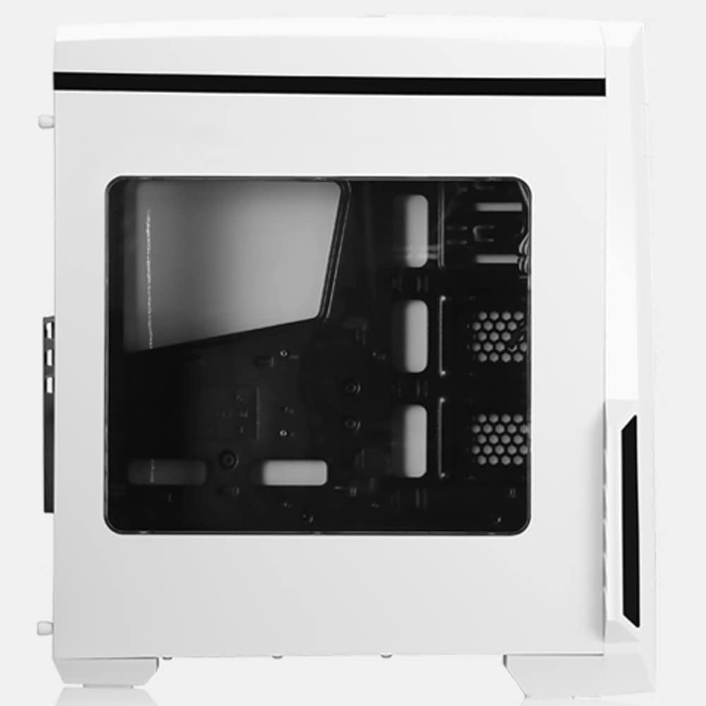 Segotep Spring Mid Tower Gaming Computer Case PC Box- White