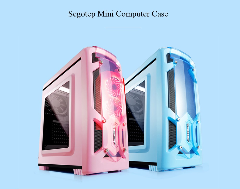 Segotep Mini Computer Case PC Mainframe- Pink