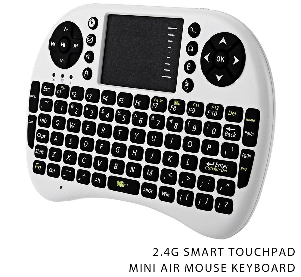 UKB-500-RF 2.4GHz Most Mini Wireless Keyboard Mouse Combo 3.3V Built-in Rechargeable Lithium Battery- Black