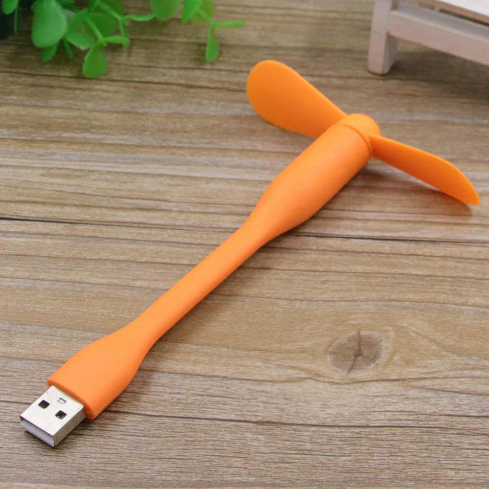 Tiny Flexible Detachable USB Fan Low Power Consumption- Black