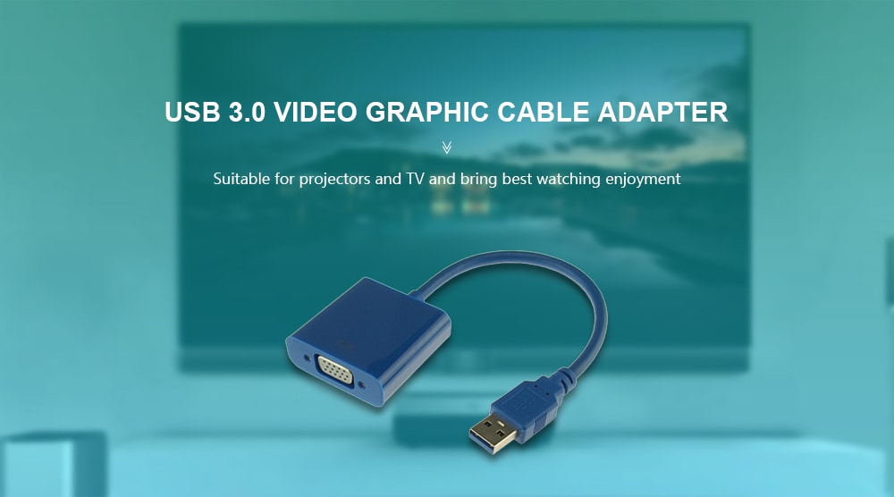 USB 3.0 to VGA Converter for Connecting Raspberry Pi to Mac Projectors and TV- Black