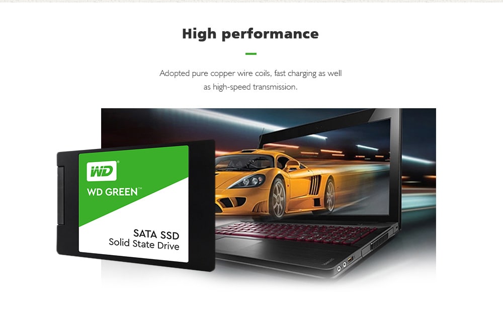 WD Green 2.5Inch 120GB SATA3 SSD- Green 120GB