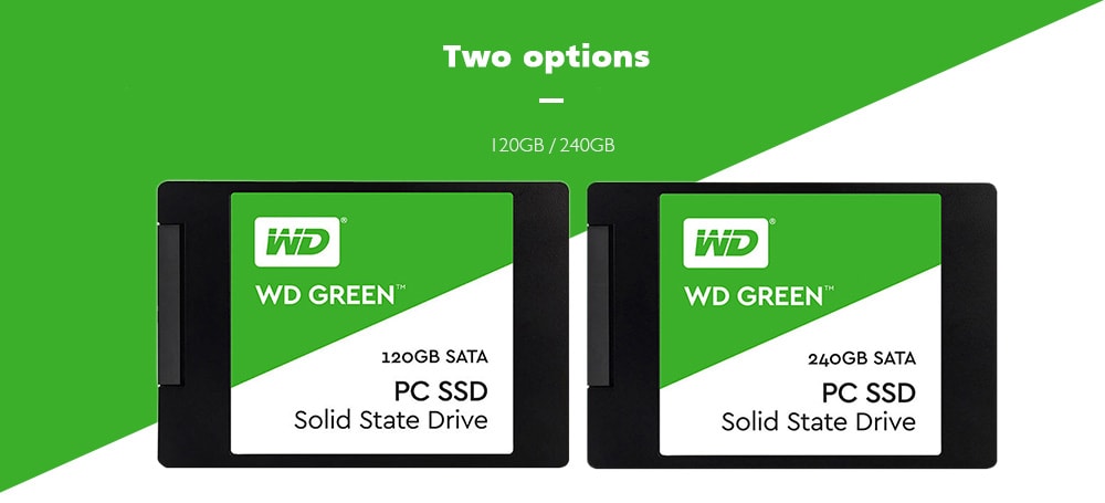 WD Green 2.5Inch 120GB SATA3 SSD- Green 120GB