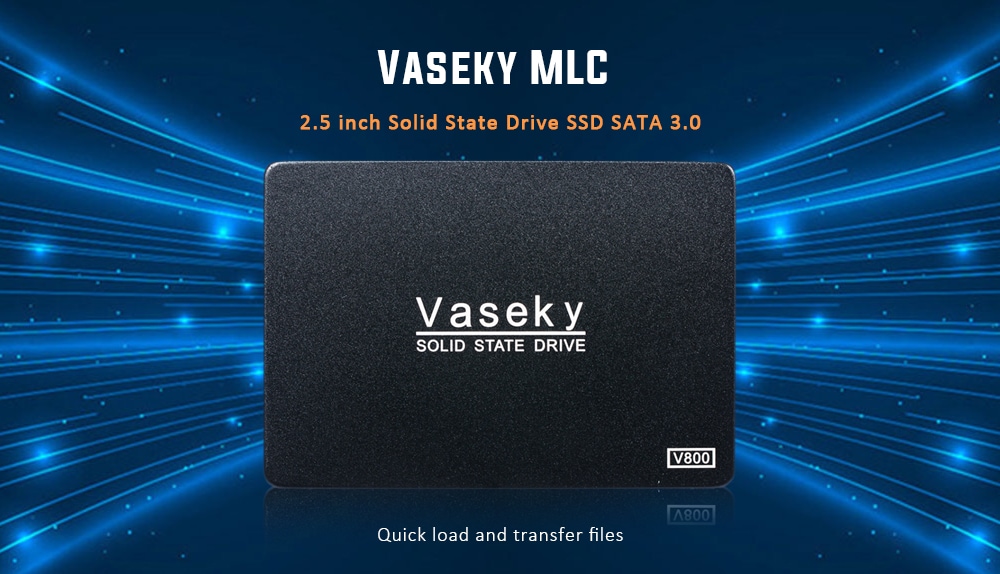 Vaseky MLC 2.5 inch Solid State Drive SSD SATA 3.0- Black 64GB