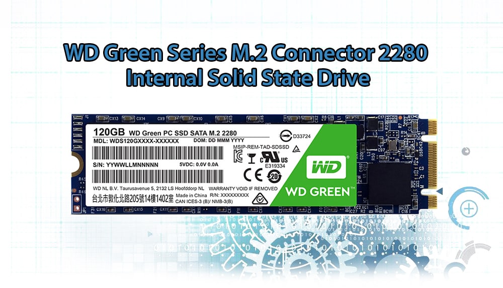 WD Green M.2 2280 Internal Solid State Drive- Green 120GB