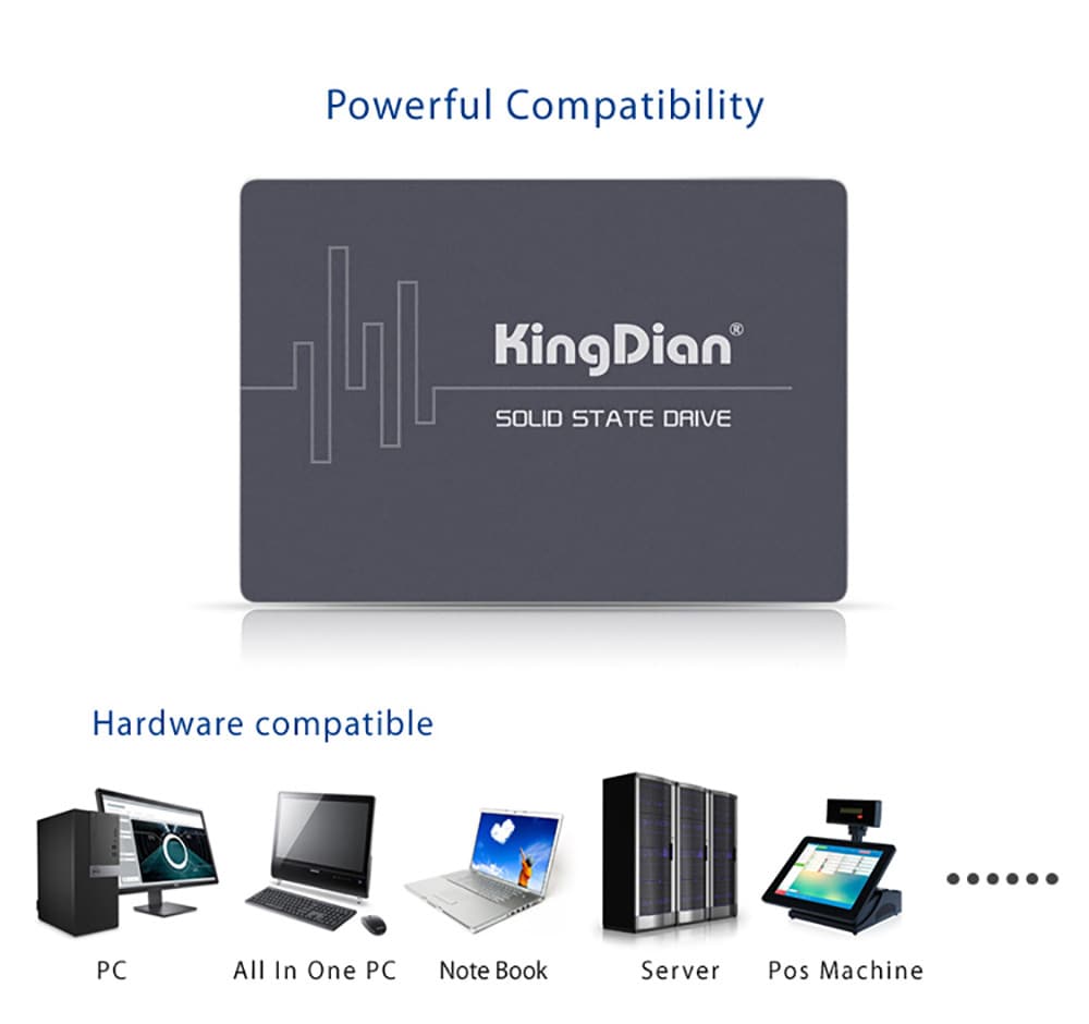 SSD SATA3 2.5 inch 240GB Hard Drive Disk HD HDD factory directly KingDian Brand- Black