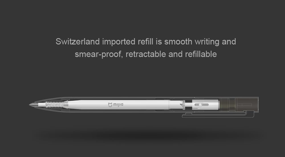 Original Xiaomi 0.5mm Sign Pen Writing Stationery- Golden