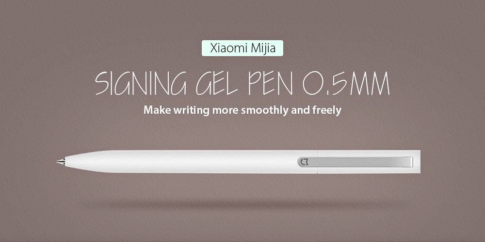 Xiaomi Mijia 0.5mm Sign Pen Writing Stationery- White