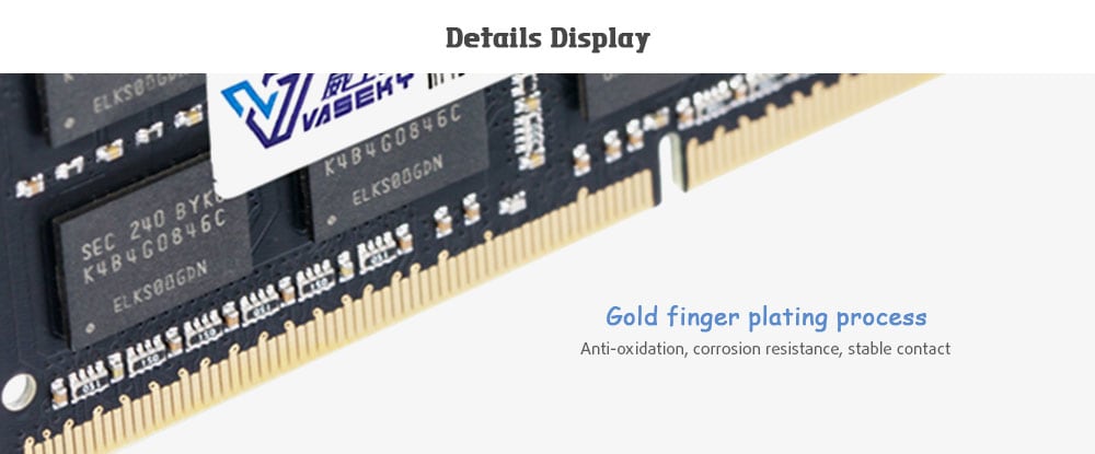 Vaseky Memory Module DDR3 / 1600MHz / 8GB for Laptop- Black