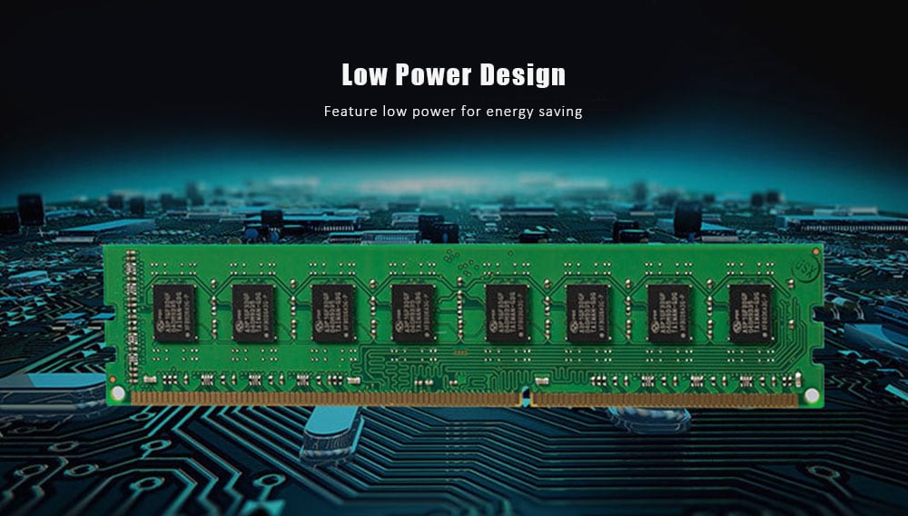 Vaseky Memory Module DDR3 / 1600MHz / 8GB for Desktop Computer AMD Processor- Clover Green