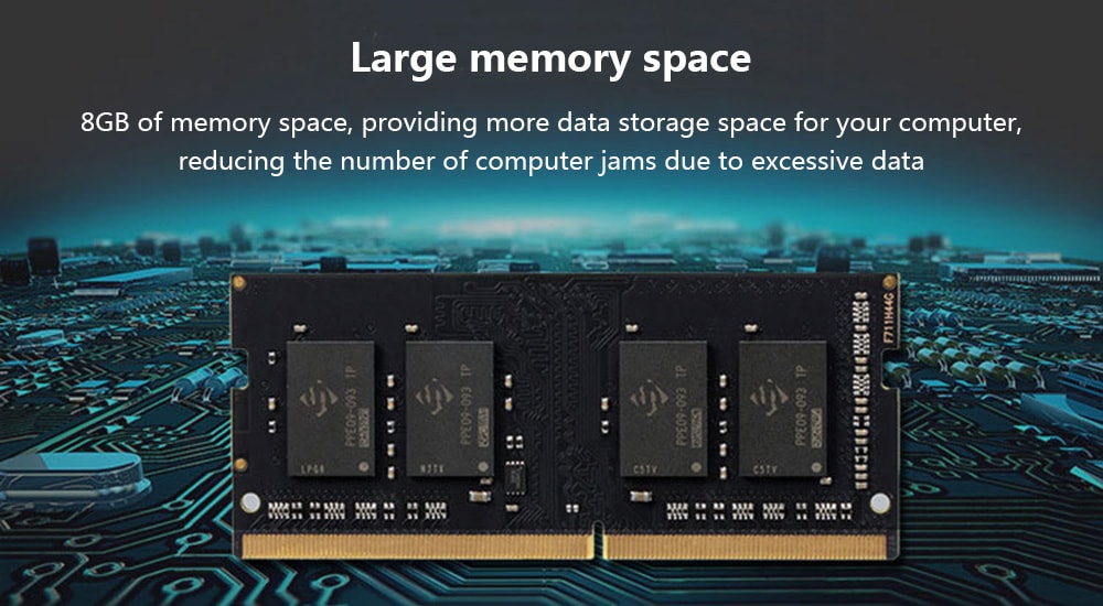 Vaseky Memory Module DDR4 / 2400MHz / 8GB for Laptop- Black