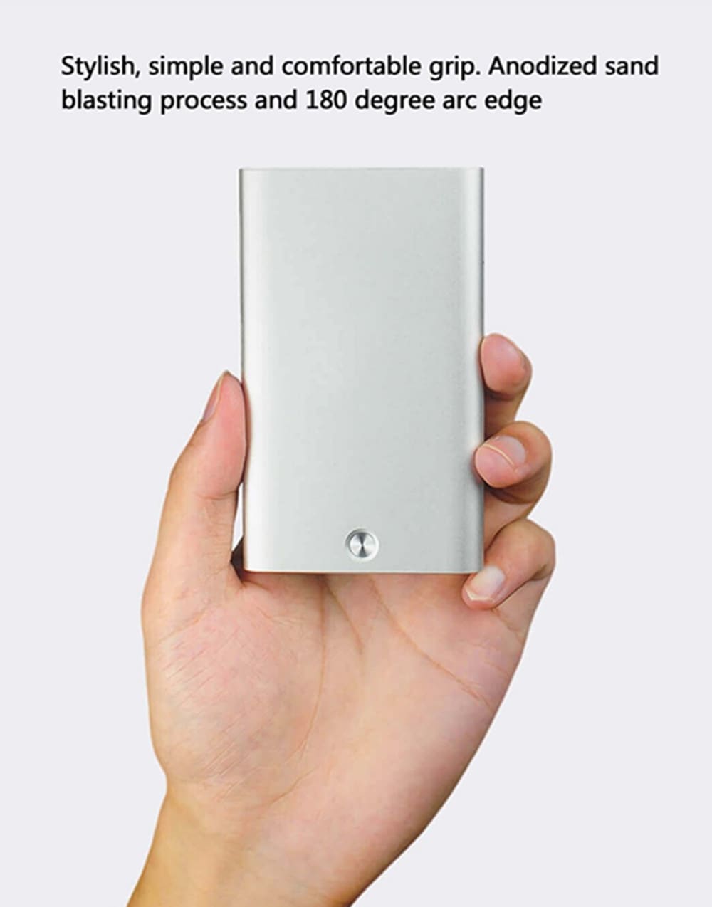 Xiaomi MIIIW Portable Aluminum Alloy Card Case Wallet ID Credit Card Storage Box- Silver