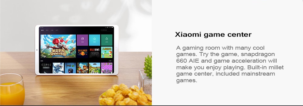 Xiaomi Mi Pad 4 Plus 4G Phablet 10.1 inch MIUI 9.0 Snapdragon 660 4GB RAM 64GB eMMC Facial Recognition 5.0MP + 13.0MP Double Cameras Dual WiFi- Gold 64GB