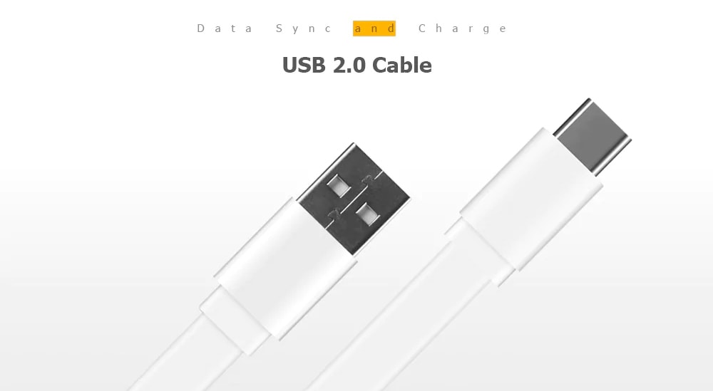 Original Xiaomi Type-C Charging and Sync USB Data Cable 1.2m Fast Charge - White