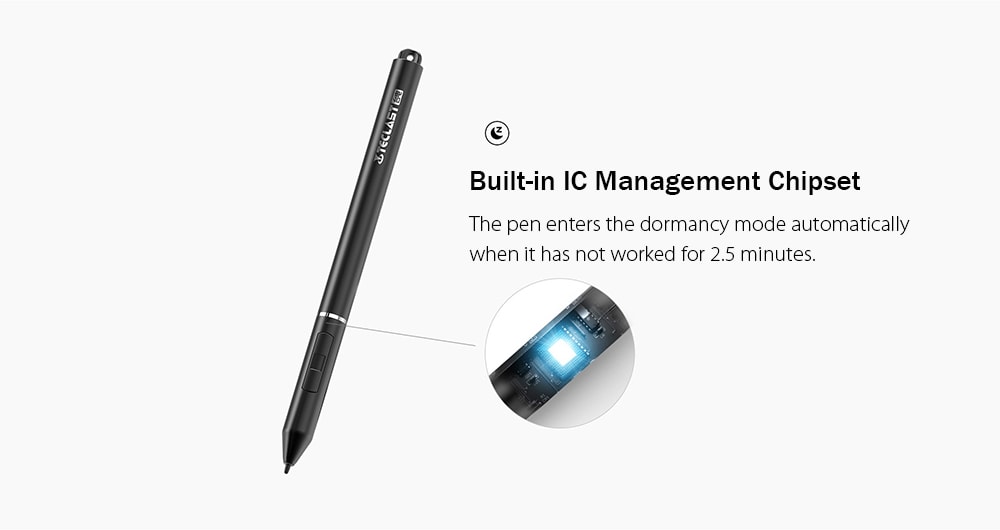 Teclast TL - T6 / F5 Active Stylus Pen Black Aluminum Alloy for Teclast F6 Pro F5 Notebook X6 Pro X4 Tablet- Black