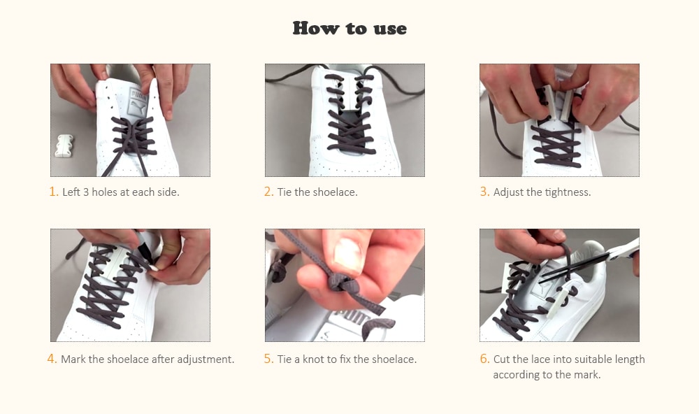 Pair of Convenient Practical Magnetic Shoelaces- White