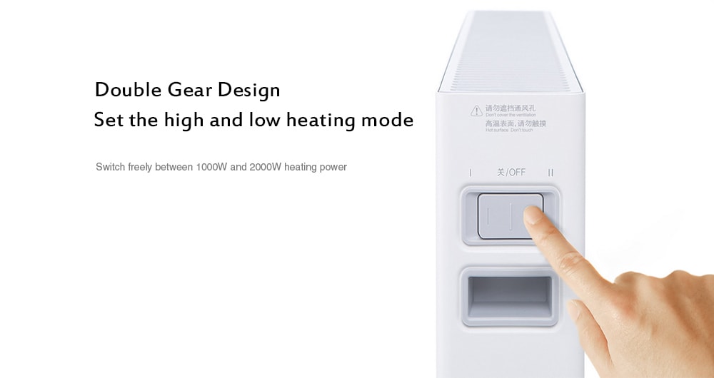 Smartmi Electric Heater Convection Heating Home Appliance- White