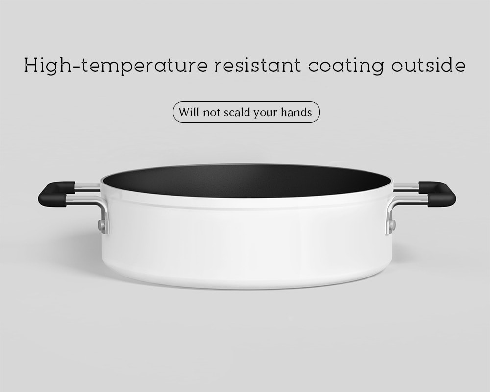 Xiaomi Non-stick Stockpot Dishwasher Safe Aluminum Covered Soup Pot - White
