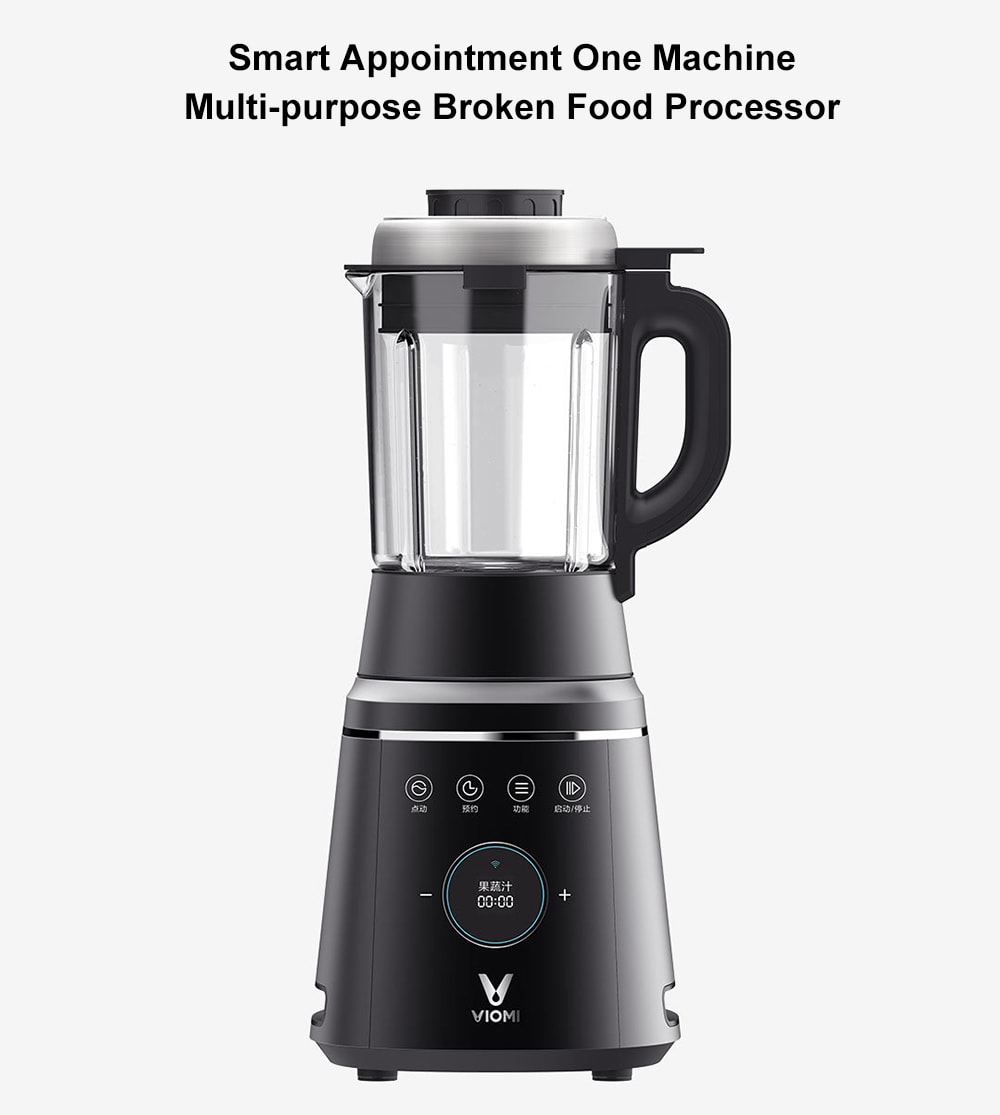 VIOMI VBH122 Smart Appointment One Machine Multi-purpose Broken Food Machine from Xiaomi Youpin- Black Eel