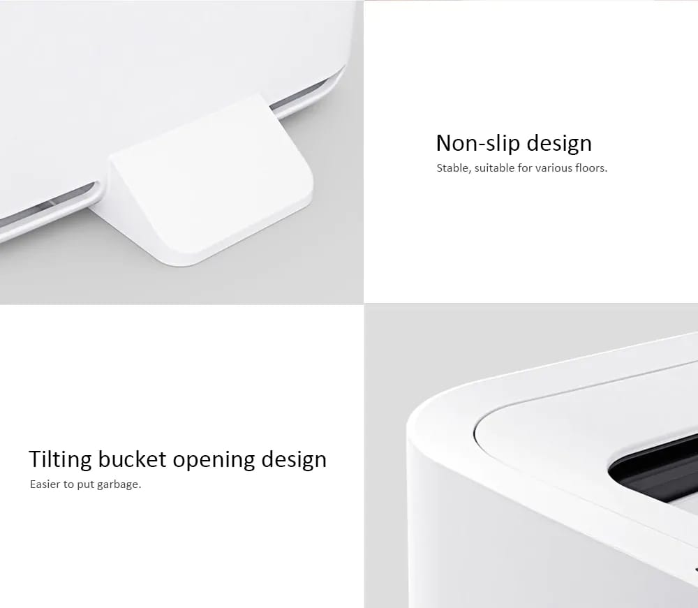 Xiaomi Townew Smart Trash Can Motion Sensor Auto Sealing Induction Cover Ash-bin- White