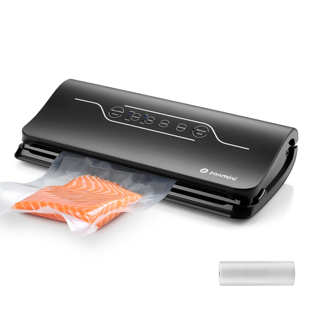 zanmini GN - 1058 Vacuum Food Sealer- Black US Plug (2-pin)