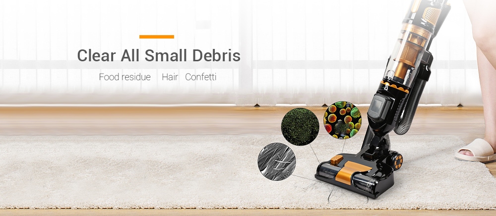 ZEK Cordless Rechargeable Handheld High-power Carpet Vacuum Cleaner- Orange EU Plug