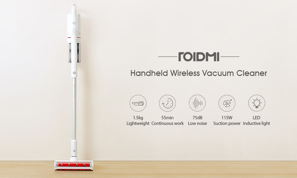 ROIDMI RM - C - Y01EU Portable Handheld Wireless Vacuum Cleaner ( Xiaomi Ecosysterm Product )- Milk White