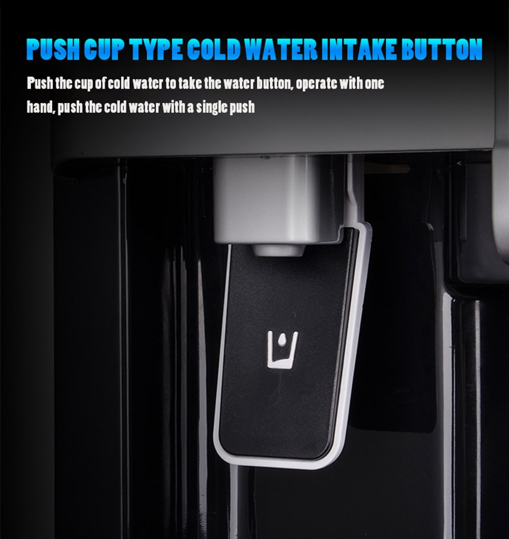 Water Dispenser Ice Hot Desktop Refrigeration Home Dormitory Mini Small Energy-saving Glass Warm Machine- Night