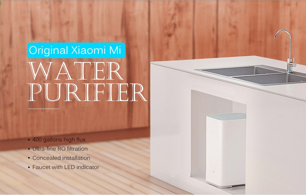 Original Xiaomi Mi Water Purifier Watering Filters Support RO Purification Technology- White